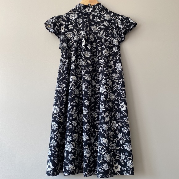 Time and Tru Flutter Sleeve Cotton Blend Dress - Picture 5 of 12